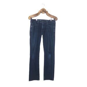 AG ADRIANO GOLDSCHMIED Matchbox Slim Fit Dark Wash Straight Leg Jeans 30